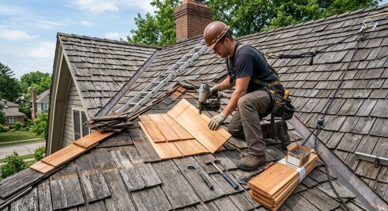 Wood Shingles Repair in Commack, NY